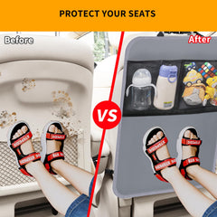 Zecirl seat back protector with easy-install anti-slip straps for a secure fit.