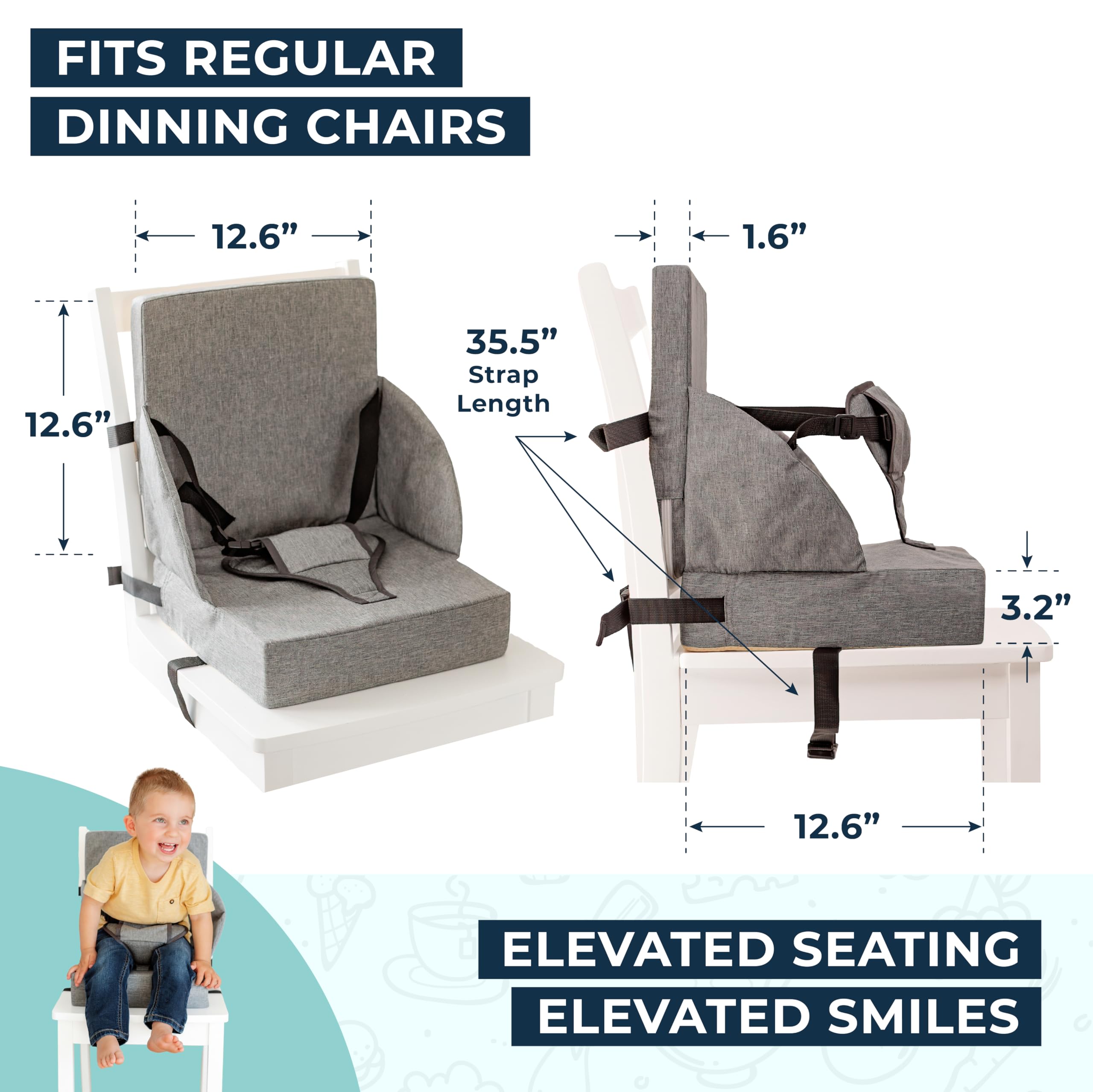 ZEDORA fabric resists spills for quick cleanup after meals.