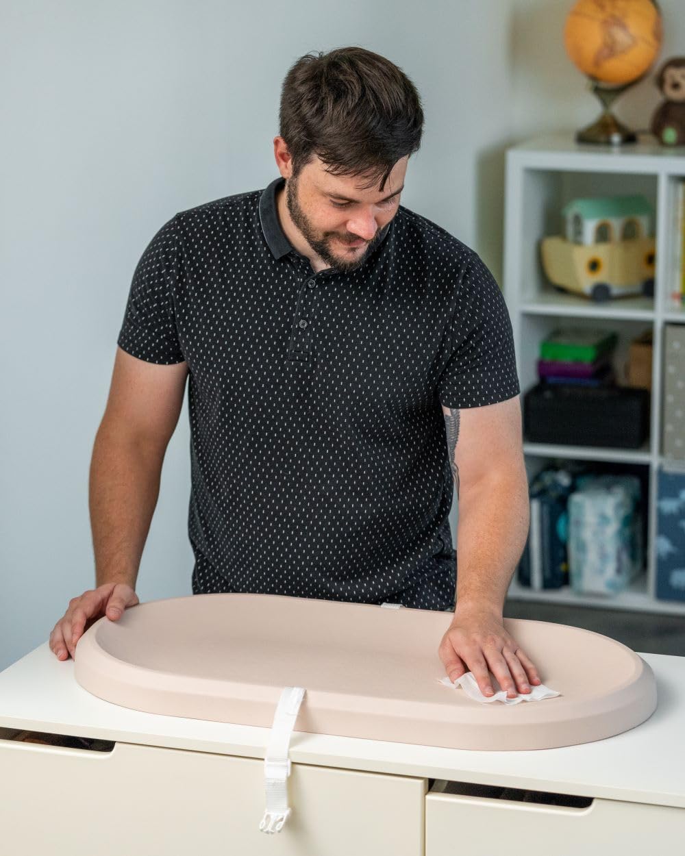 zeepops changing pad no fabric cover needed cream simplifies maintenance and laundry