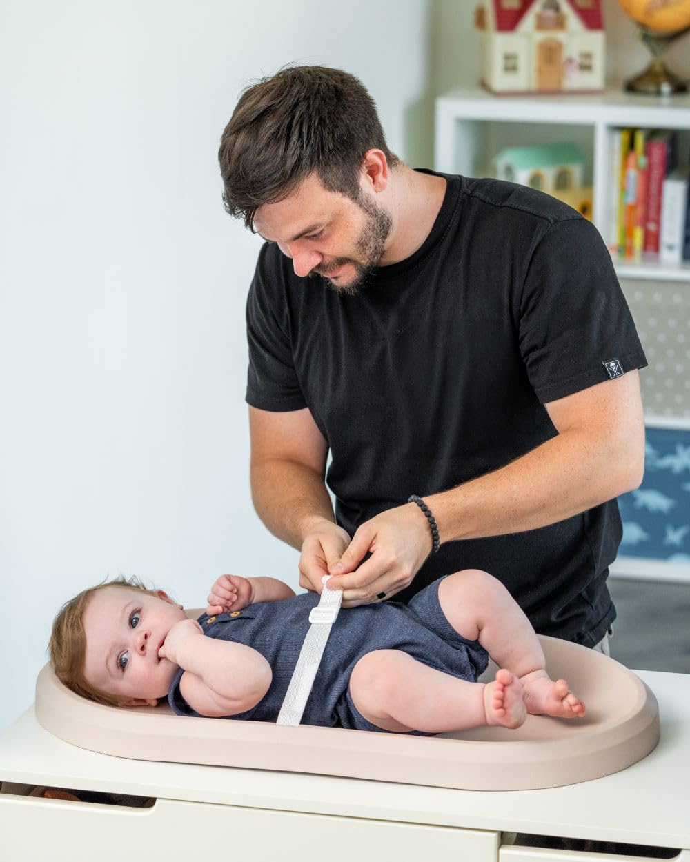 zeepops changing pad wipeable surface cream cleans quickly after messy diaper moments