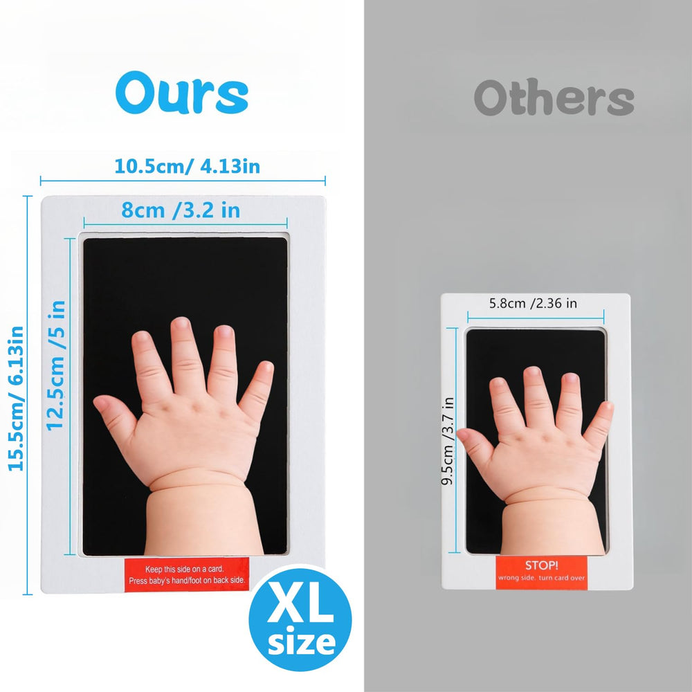 Zemiu baby handprint ink pad showing clean touch technology