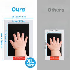 Zemiu baby handprint ink pad showing clean touch technology