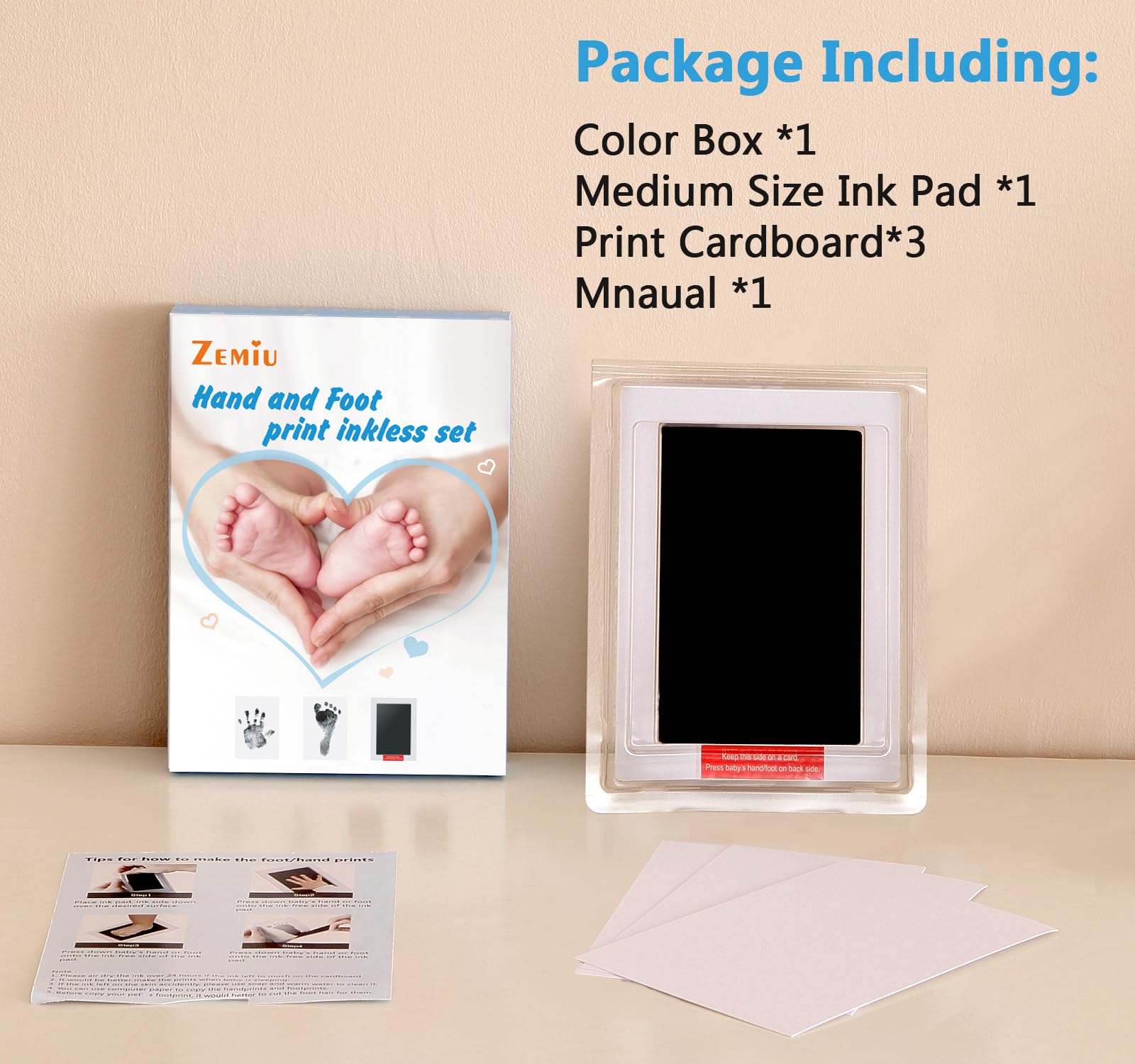 Zemiu newborn keepsake kit offers a thoughtful gift idea.