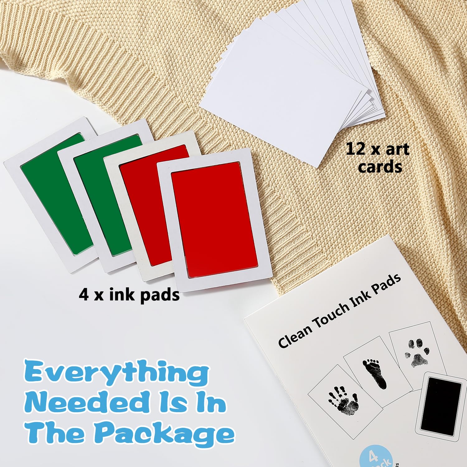 Zemiu kit contents includes 4 pads and 12 cards.