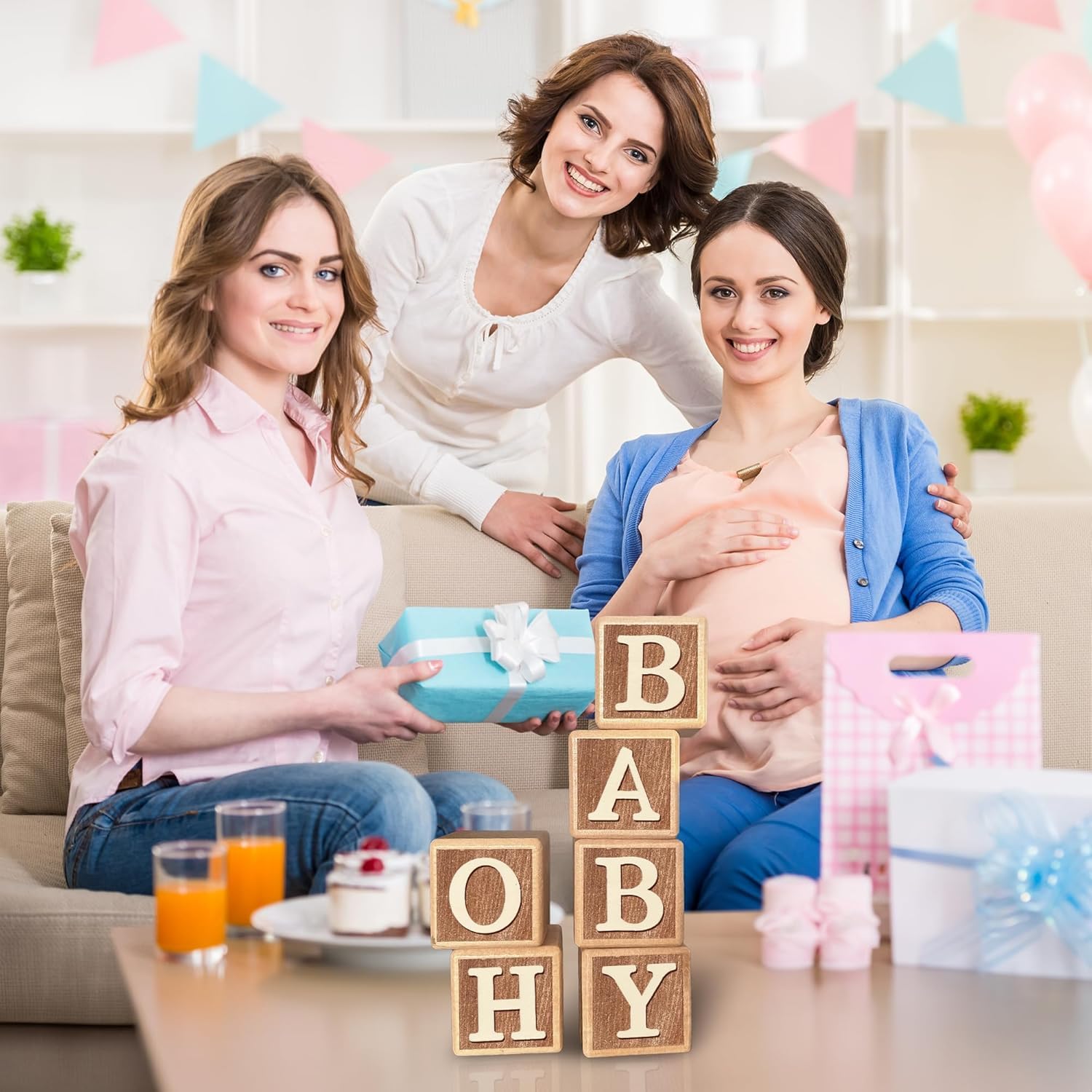 Zempfoal baby shower gift-ready decor for new parents
