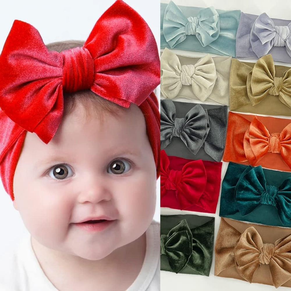 Zenarao Baby Bows wide turban style offers chic silhouette and all-day comfort.