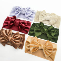 Zenarao elastic-bow-headband-soft-velvet-brown offers gentle grip with adaptable stretch for growing hair.