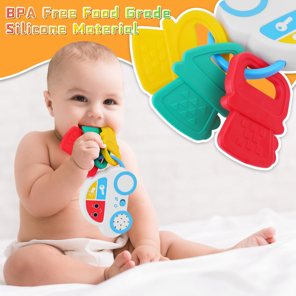 Zendstanding pretend phone engages baby in imaginative play and daily routines