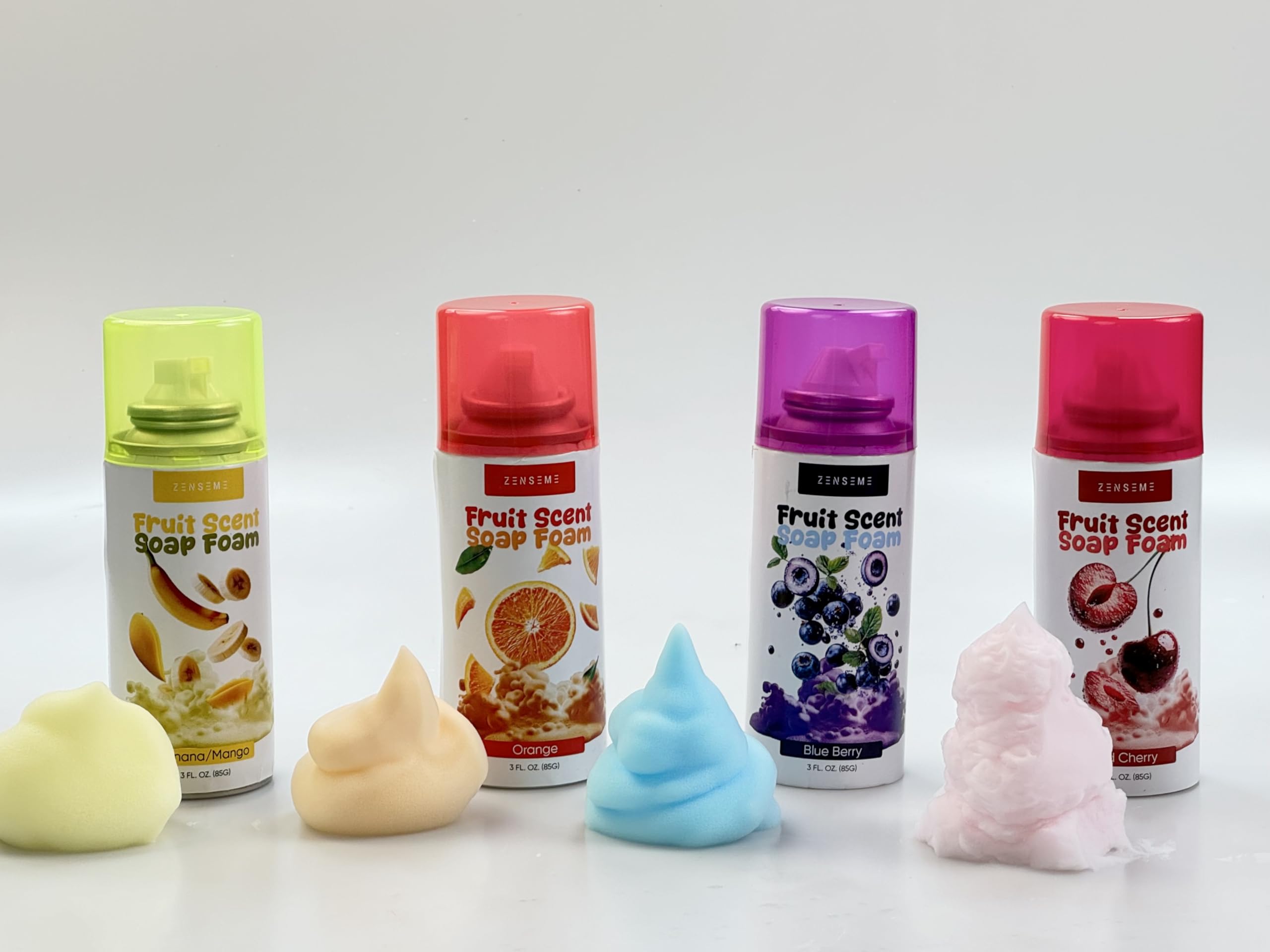 ZenseMe bath foam kids colorful bath art setup encourages imaginative play.