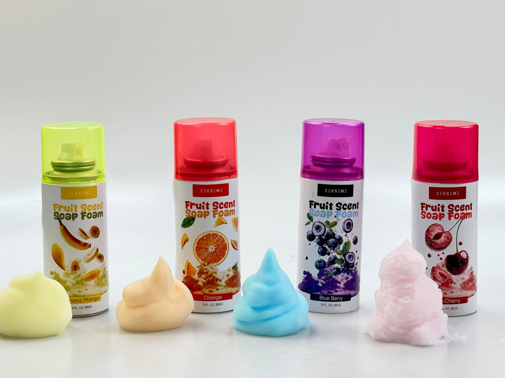 ZenseMe bath foam kids colorful bath art setup encourages imaginative play.