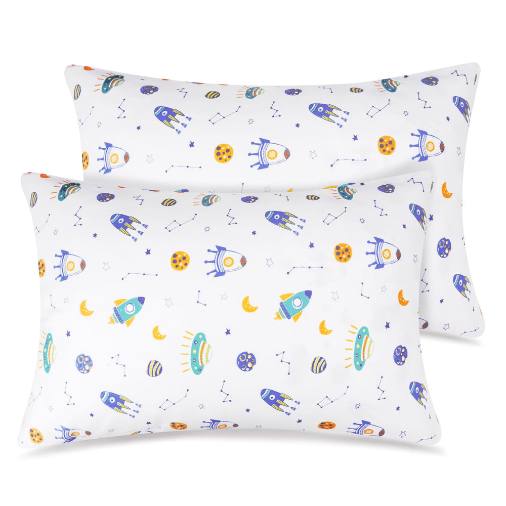 Zenssia rocket pillowcase side view; ultra-soft organic cotton for sensitive skin