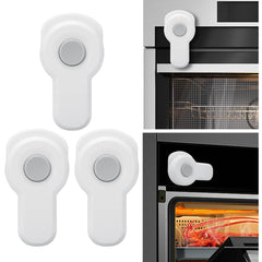 ZenTiky oven door lock front view demonstrates childproof design for kitchen safety