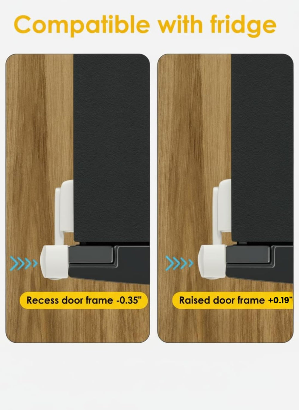 ZENTIVOR Freezer Door Latch demonstrates secure closure.