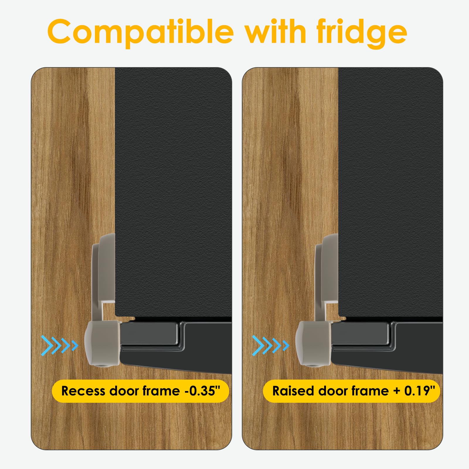 ZENTIVOR Fridge Lock secures freezer doors to preserve cooling.