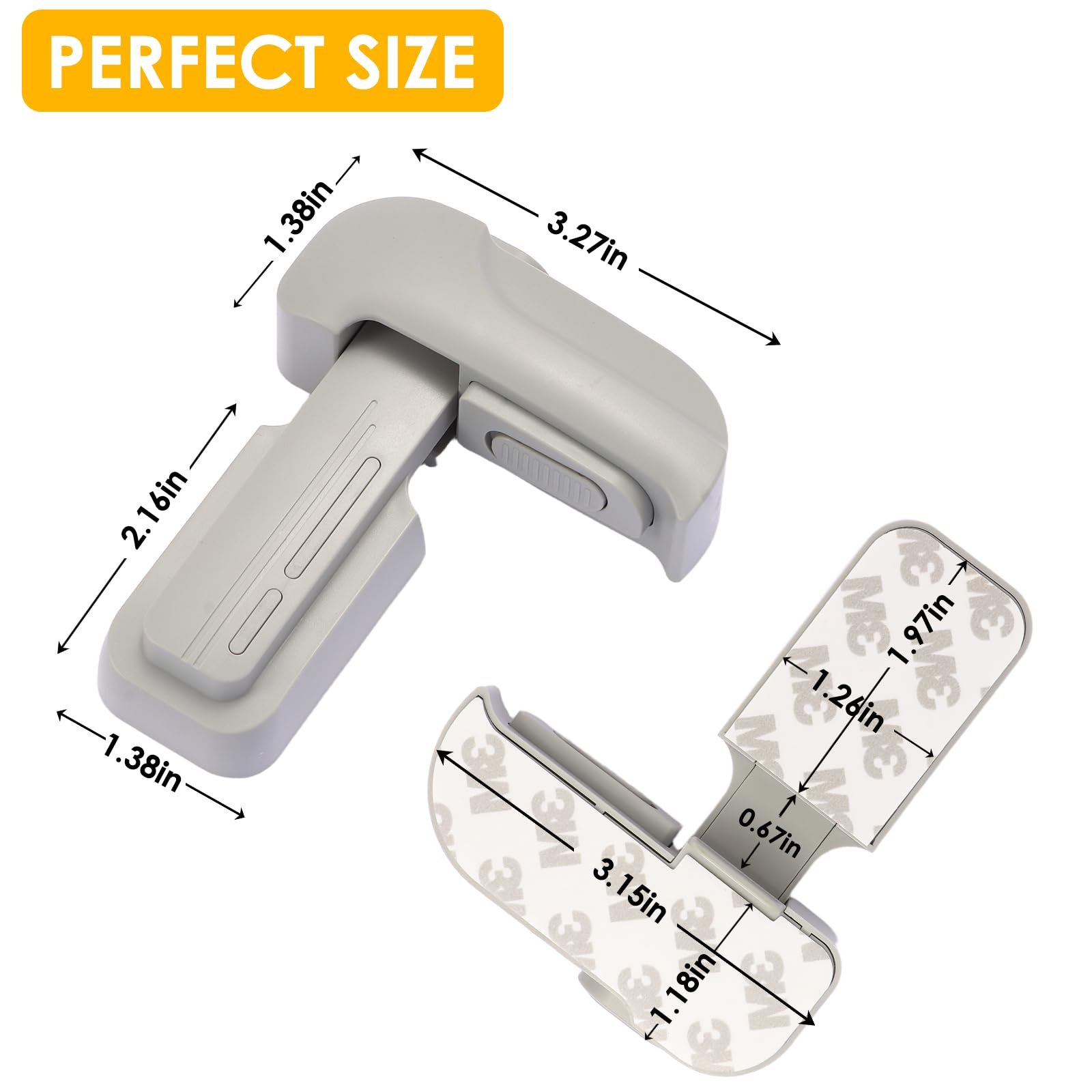 ZENTIVOR Fridge Lock keeps kids safe from contents.