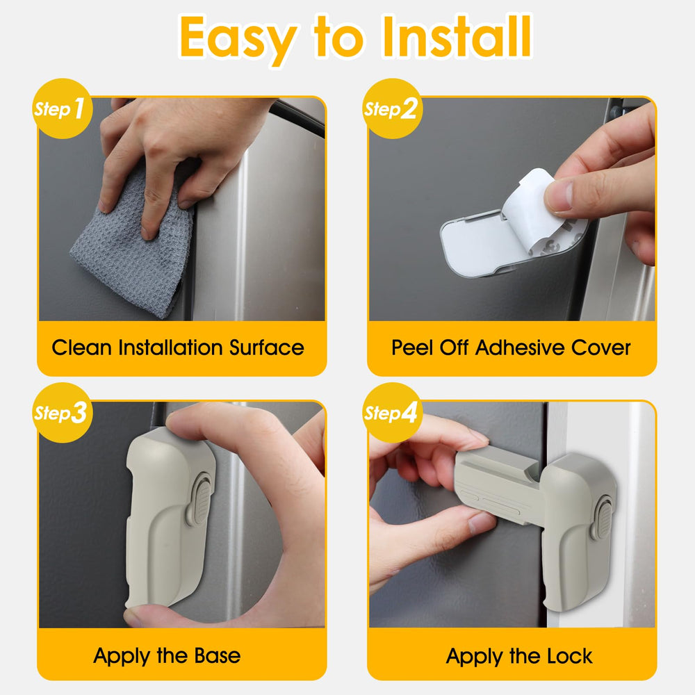 ZENTIVOR Fridge Lock fits many fridges and freezers.