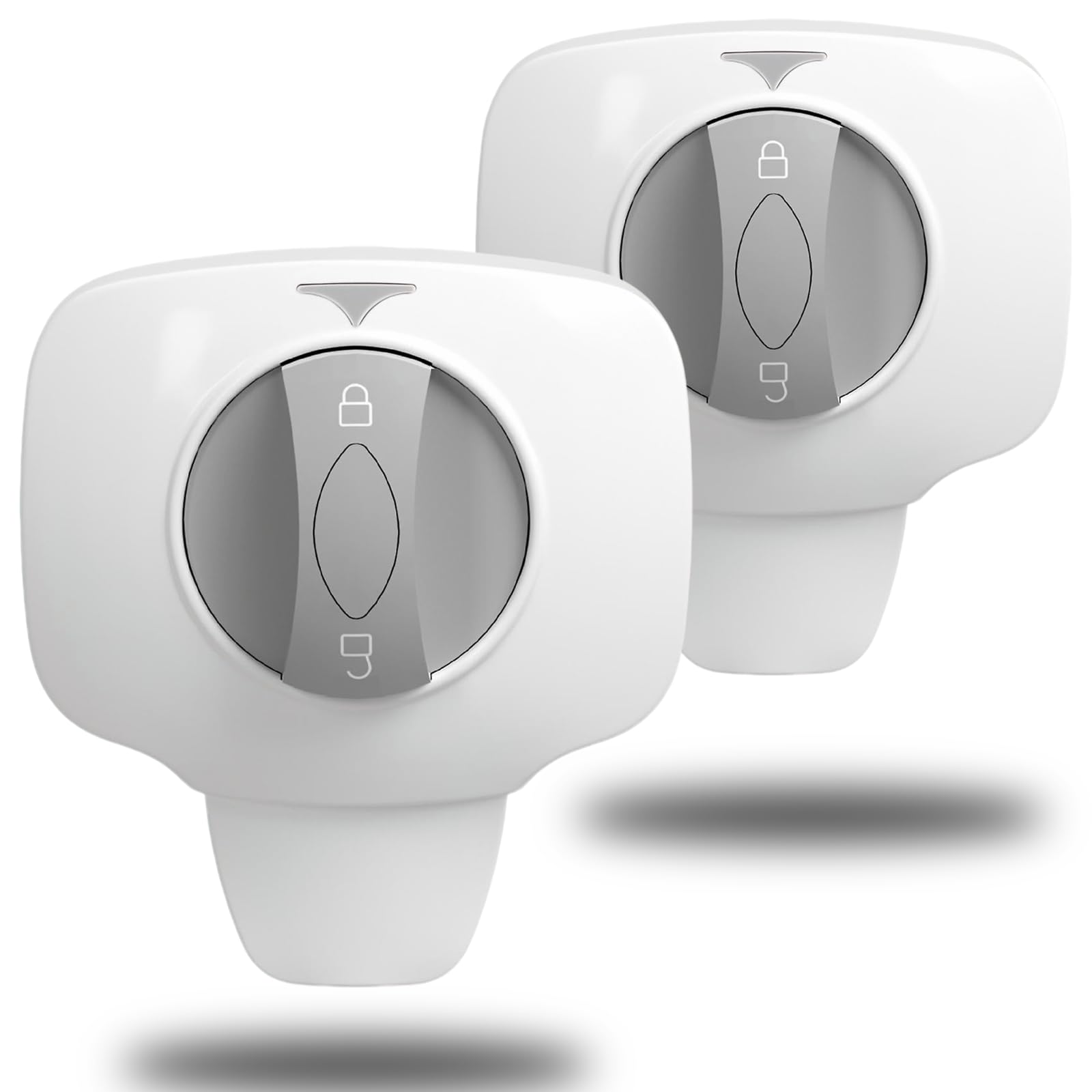 ZENTIVOR oven lock two-pack close-up showing secure latch for childproofing kitchen