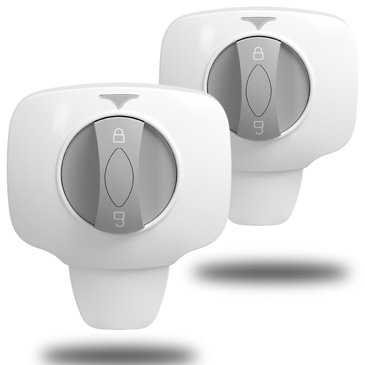 ZENTIVOR oven lock two-pack close-up showing secure latch for childproofing kitchen