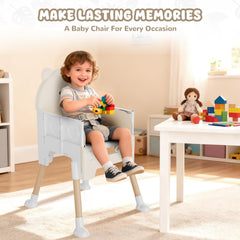 Zenvory easy-clean surface helps wipe away spills quickly during busy mealtimes.