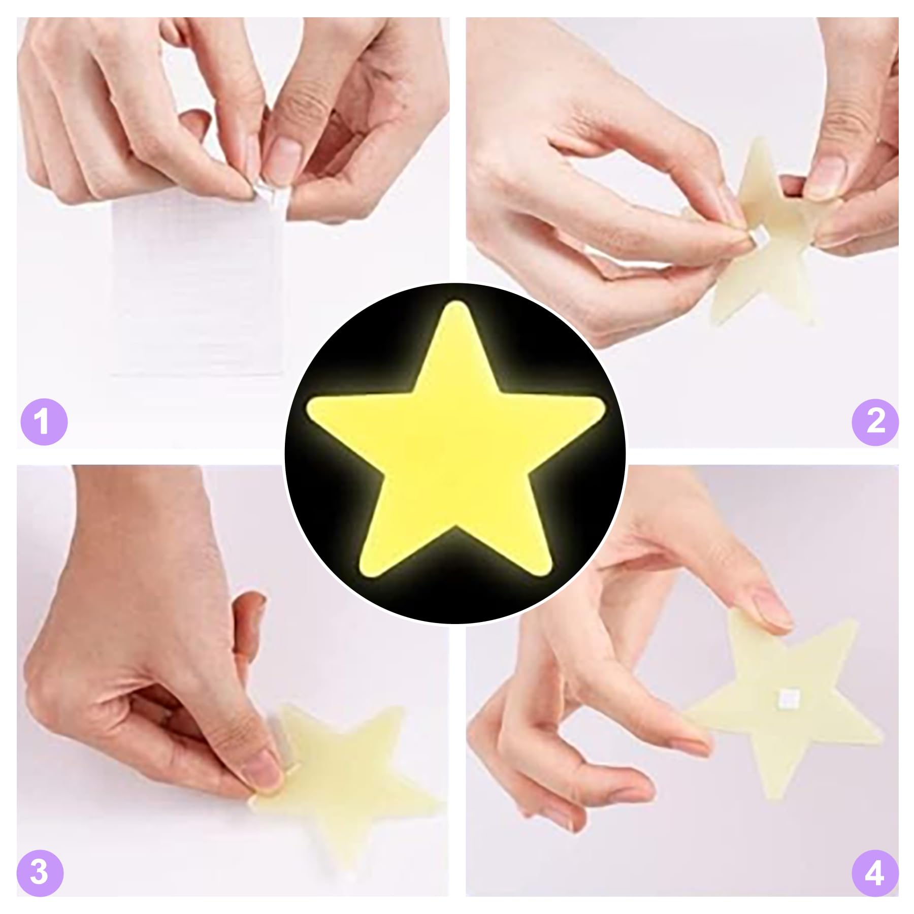 ZeriLion ceiling stars transform a kid's room into a galaxy-inspired space.
