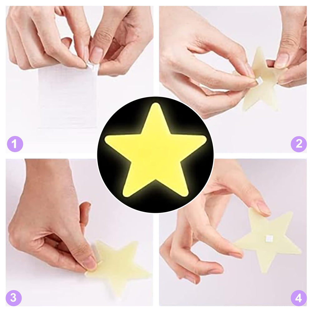 ZeriLion ceiling stars transform a kid's room into a galaxy-inspired space.