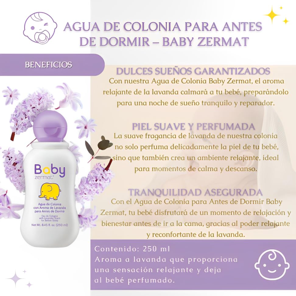Zermat Baby Lotion bedtime scene highlights calming lavender aroma for routines.