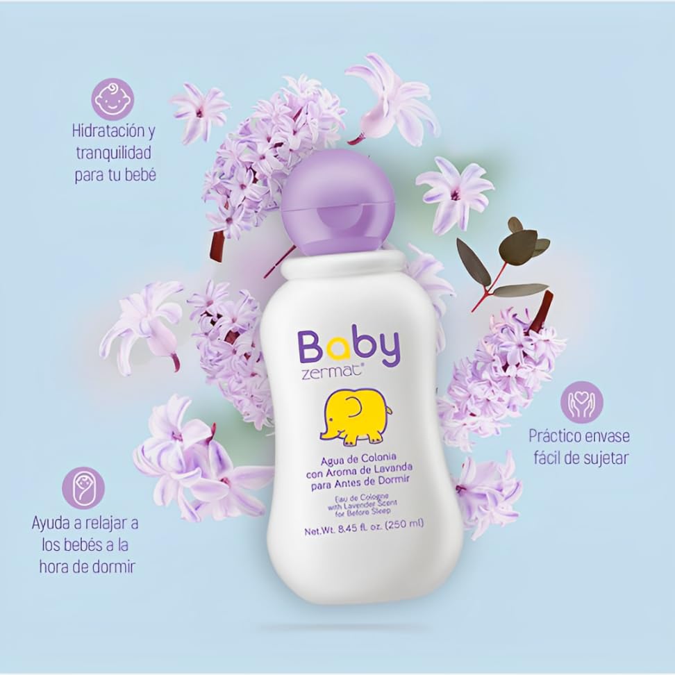 Zermat Baby Lotion ingredients label reflects a clear, gentle formula for baby care.