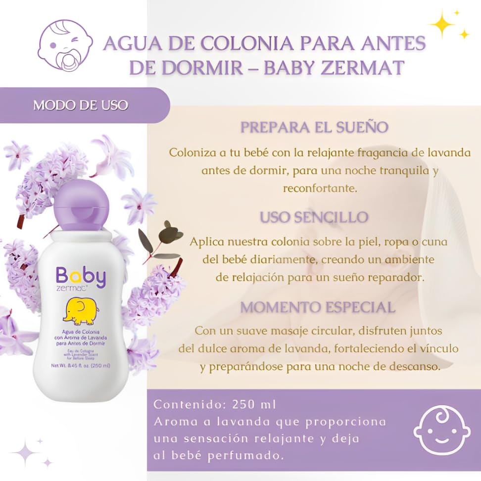 Zermat Baby Lotion pump bottle enables easy, mess-free application.
