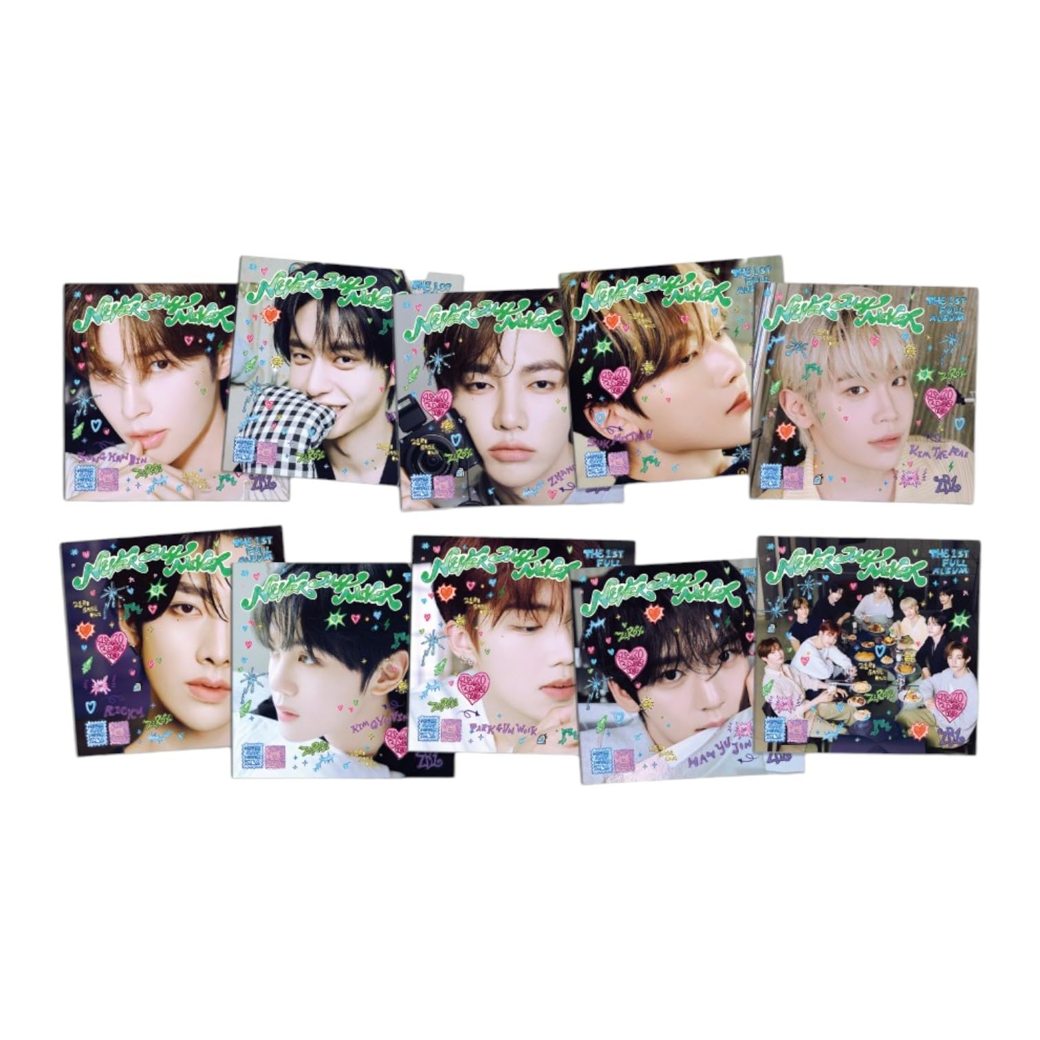 ZeroBaseOne Never Say Never photobook cover—a premium collectible for fans.