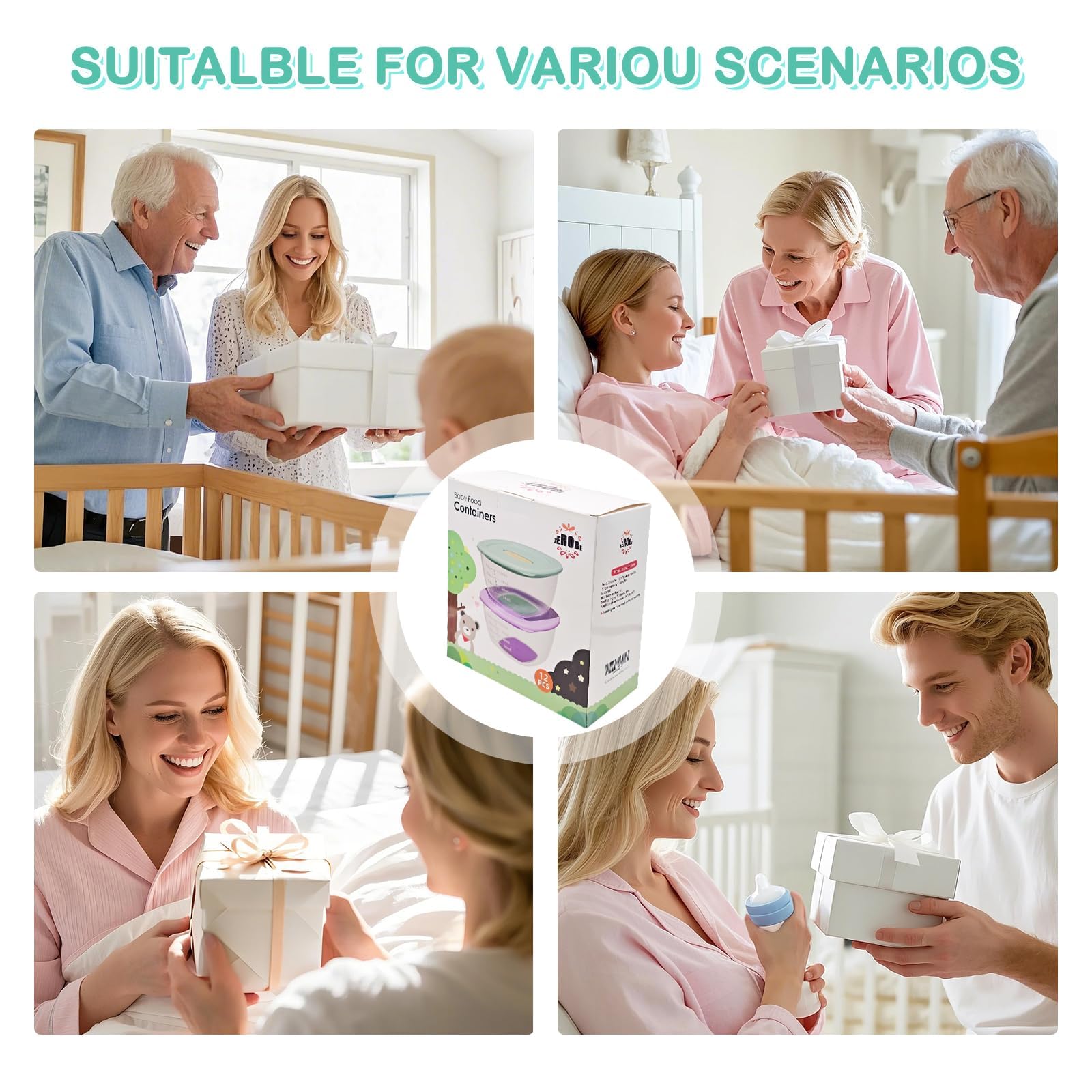 Zerobe 12-pack ensures ample supply for infants, caregivers, and nurseries.