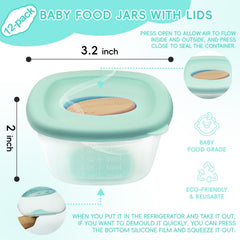 Zerobe 4oz silicone jars are freezer-safe for homemade purees and snacks.