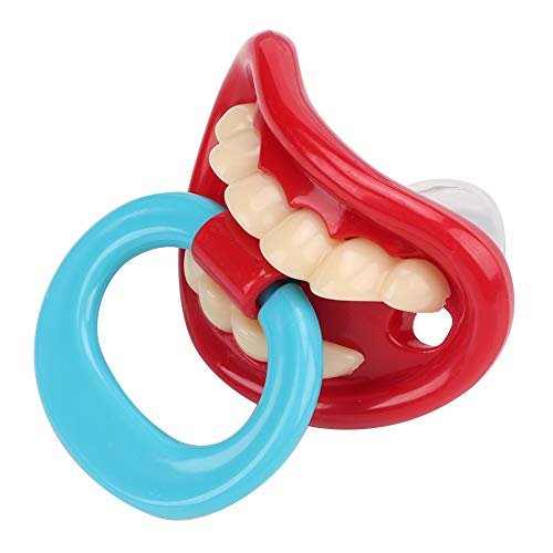 Zerodis Baby Funny Pacifier close-up of flat silicone nipple for gentle soothing.