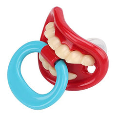 Zerodis Baby Funny Pacifier close-up of flat silicone nipple for gentle soothing.