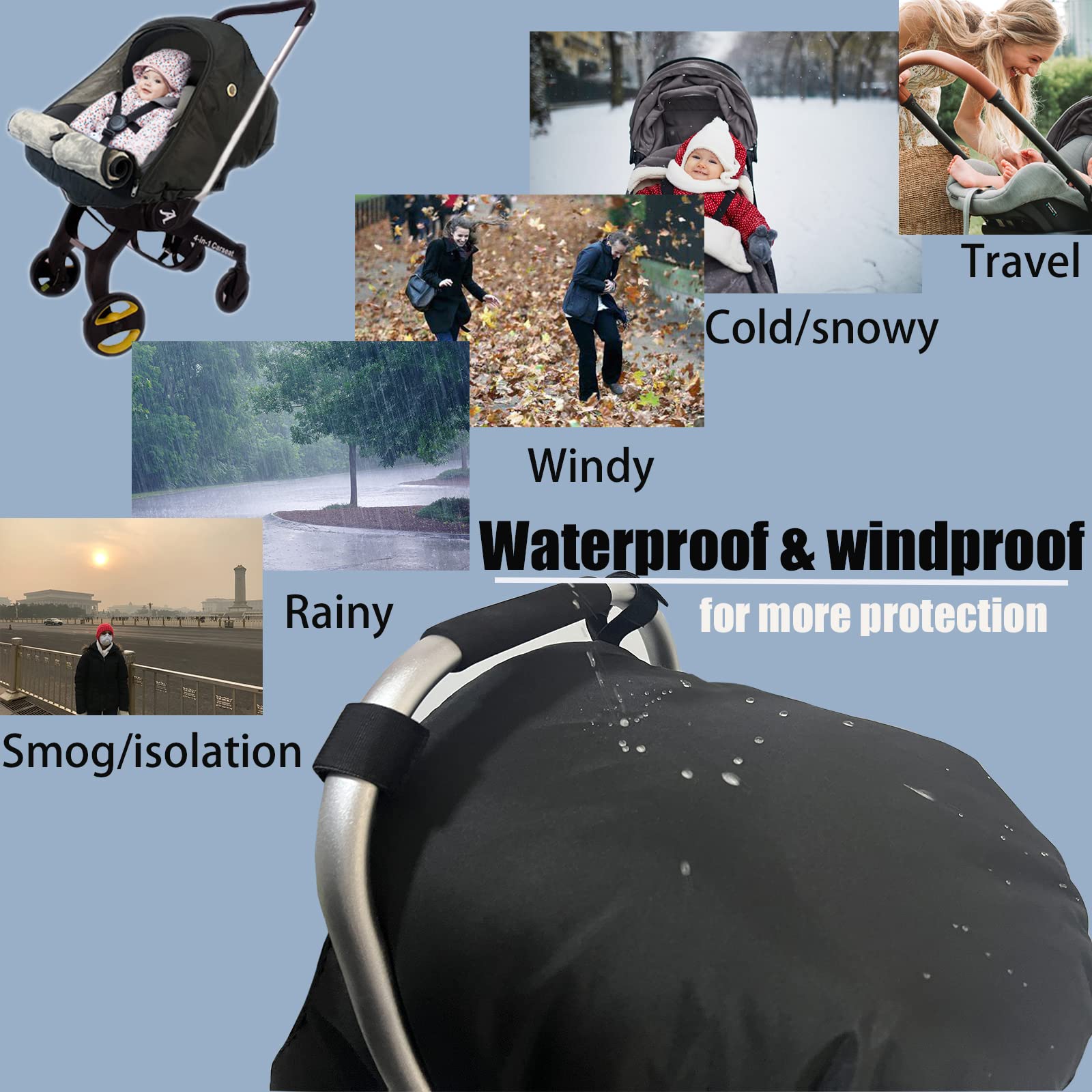 ZERTAO car seat cover kick-proof design reduces bumps during travel