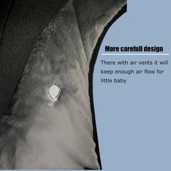 ZERTAO car seat cover padding keeps baby warm with plush fleece