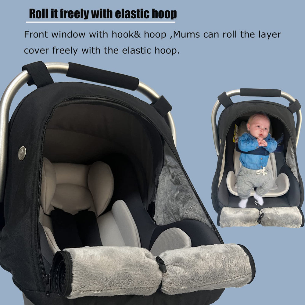 ZERTAO car seat cover universal fit for most car seats and strollers