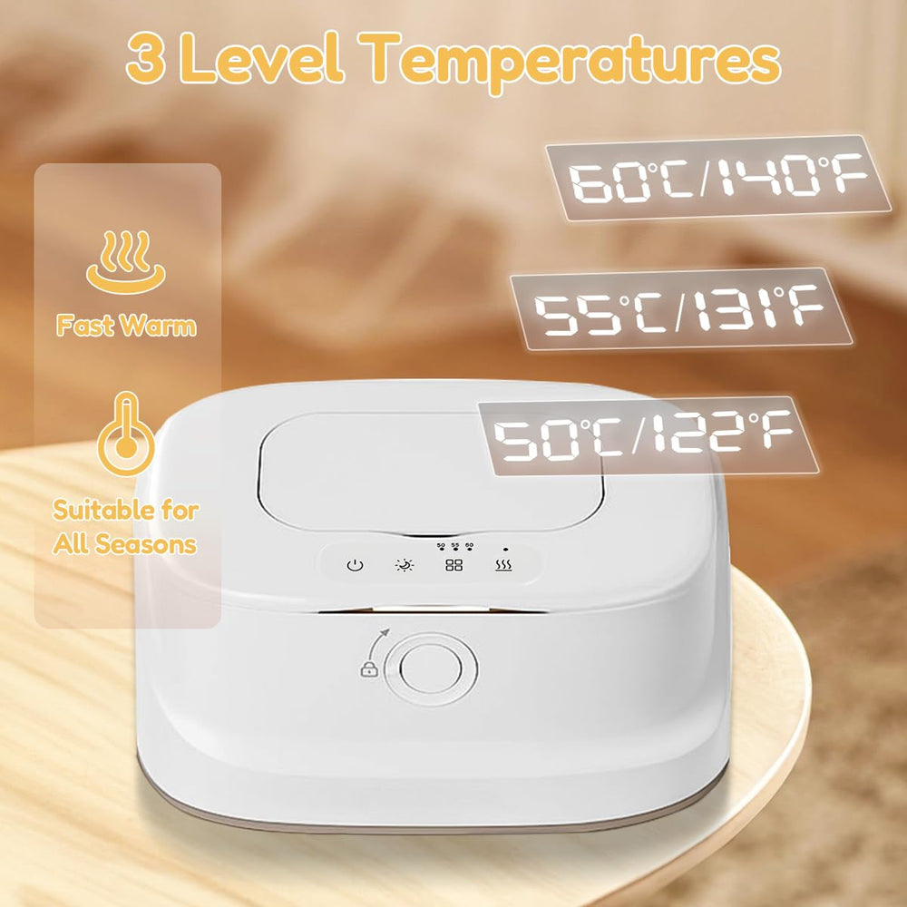 Zertylre large-capacity warmer fits most brands for quick loading.