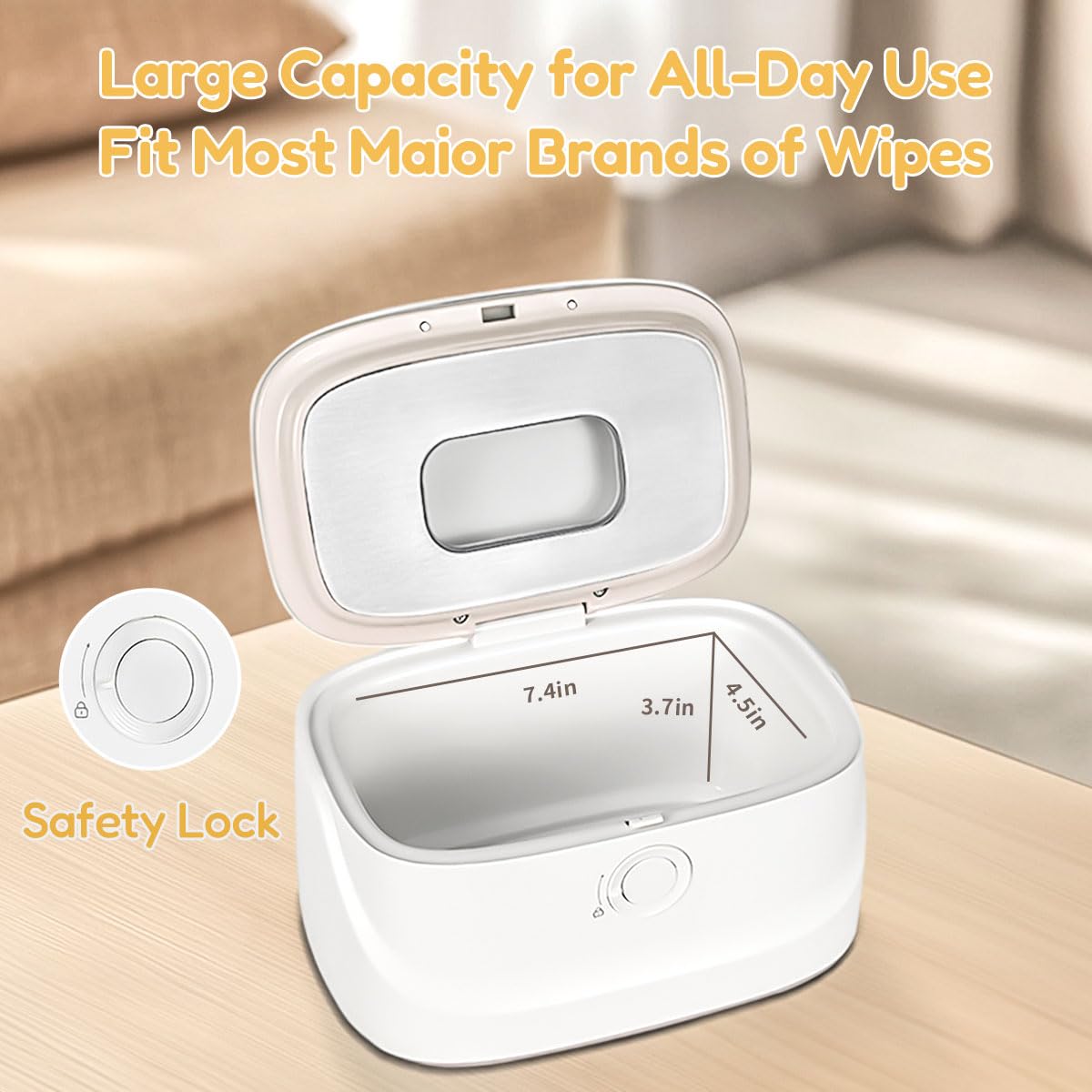 Zertylre safe design with child lock protects little ones.