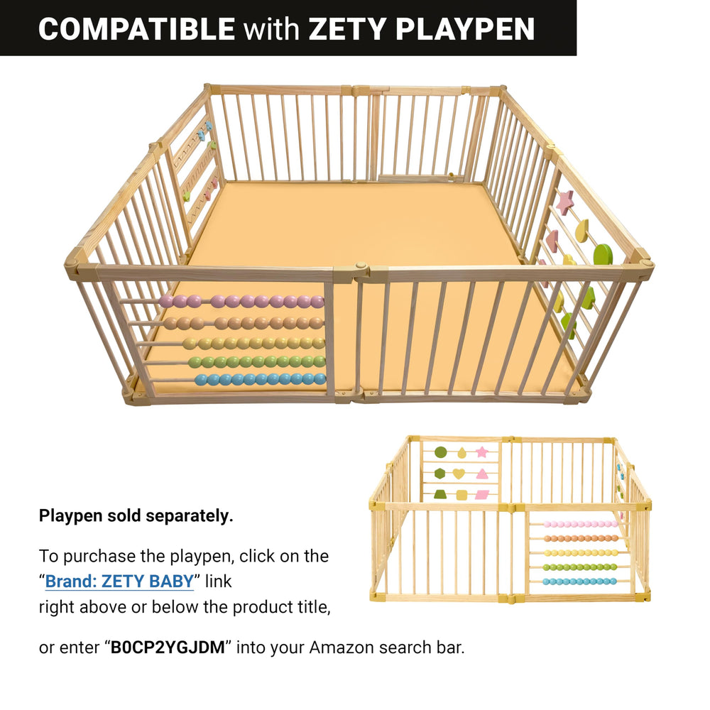 ZETY BABY PU leather finish surface highlights waterproof, stain-resistant texture