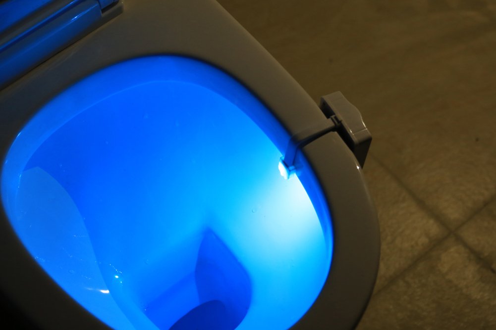 ZEZHOU night light with flexible arm fits any toilet bowl easily and securely.