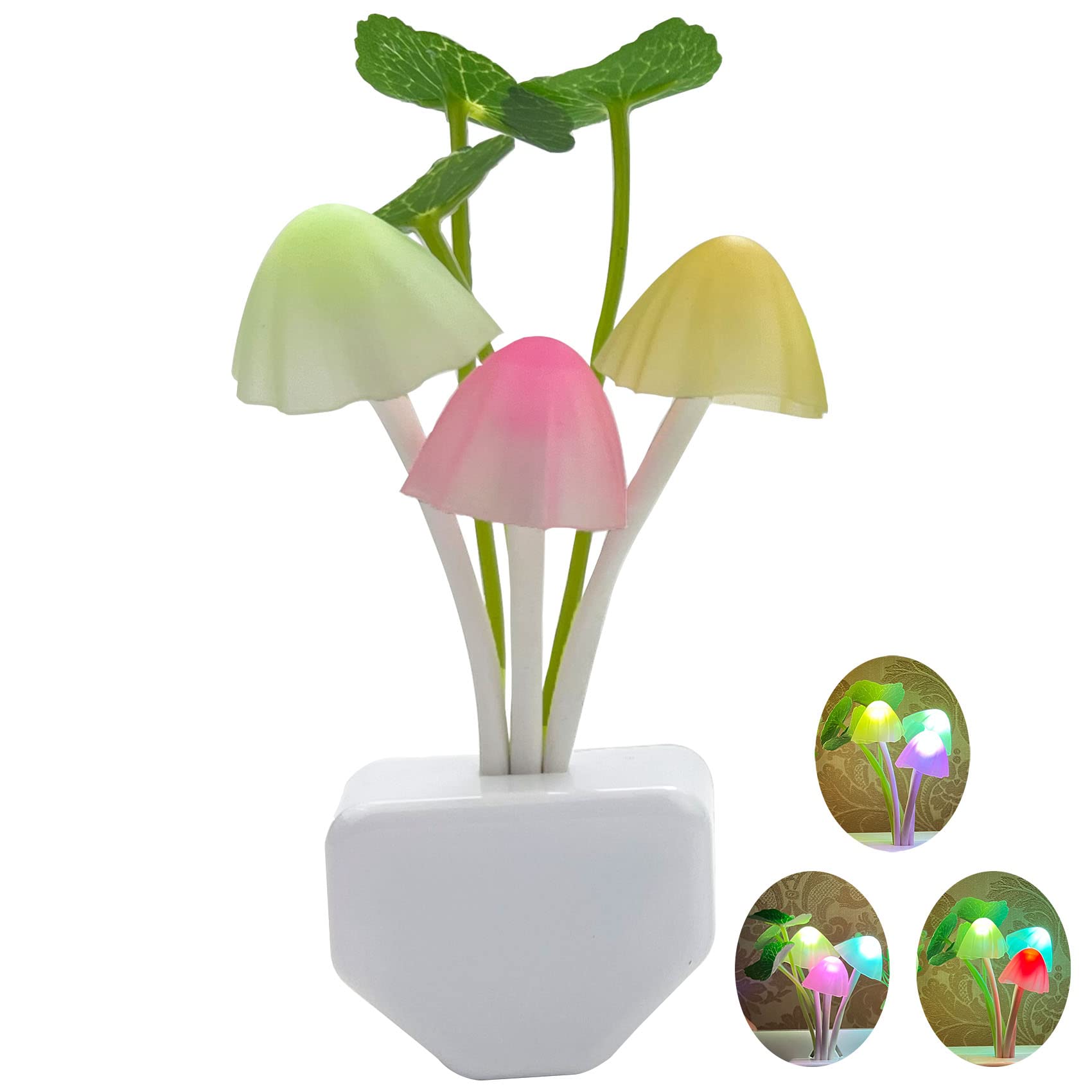 ZEZHOU smart dusk-to-dawn night light sensor glows softly to save energy.