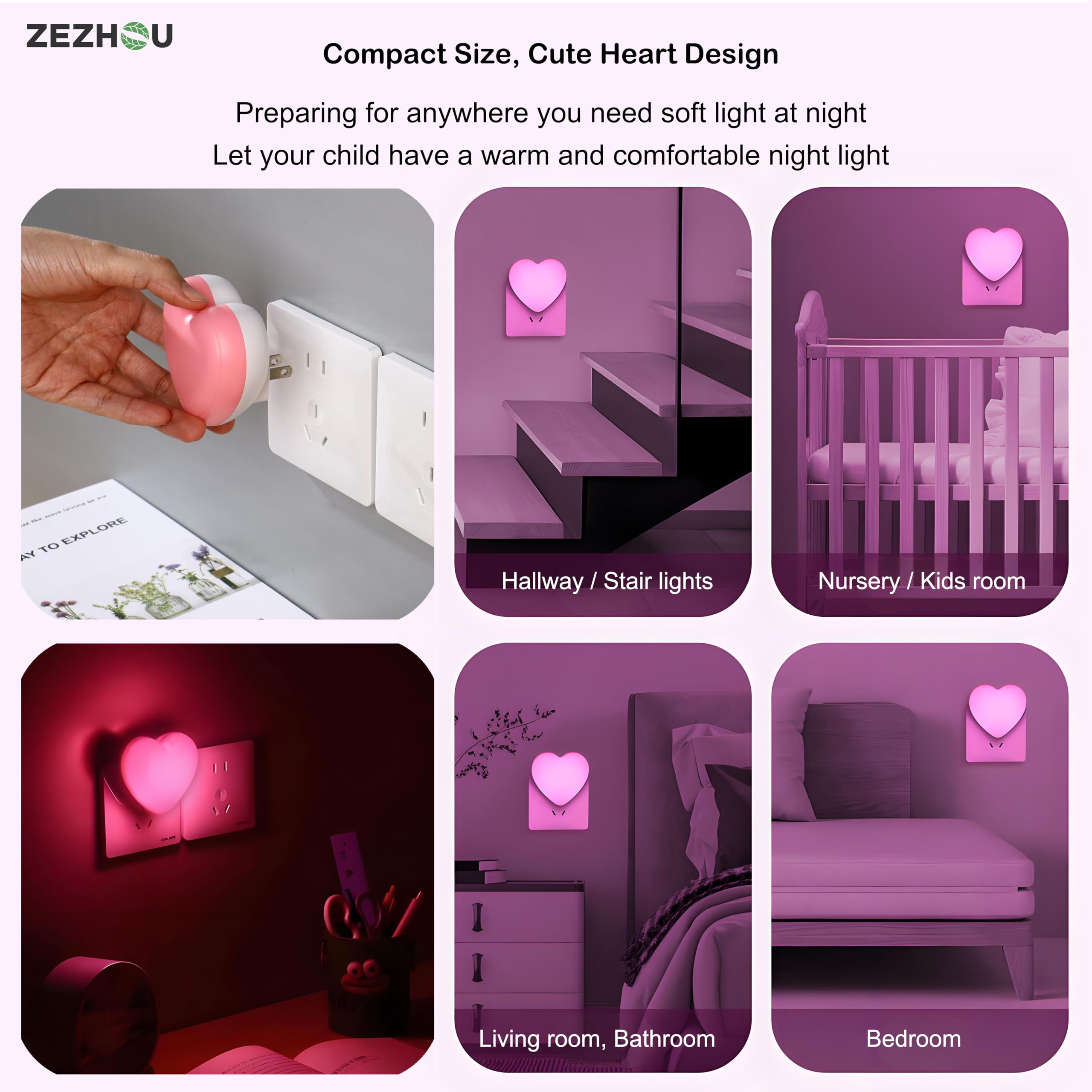 ZEZHOU soft warm light creating a cozy atmosphere in a bedroom