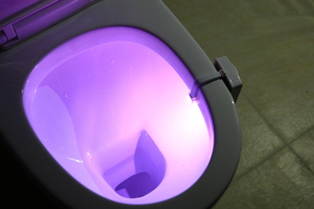 ZEZHOU toilet light activates only in darkness to conserve energy and avoid glare.