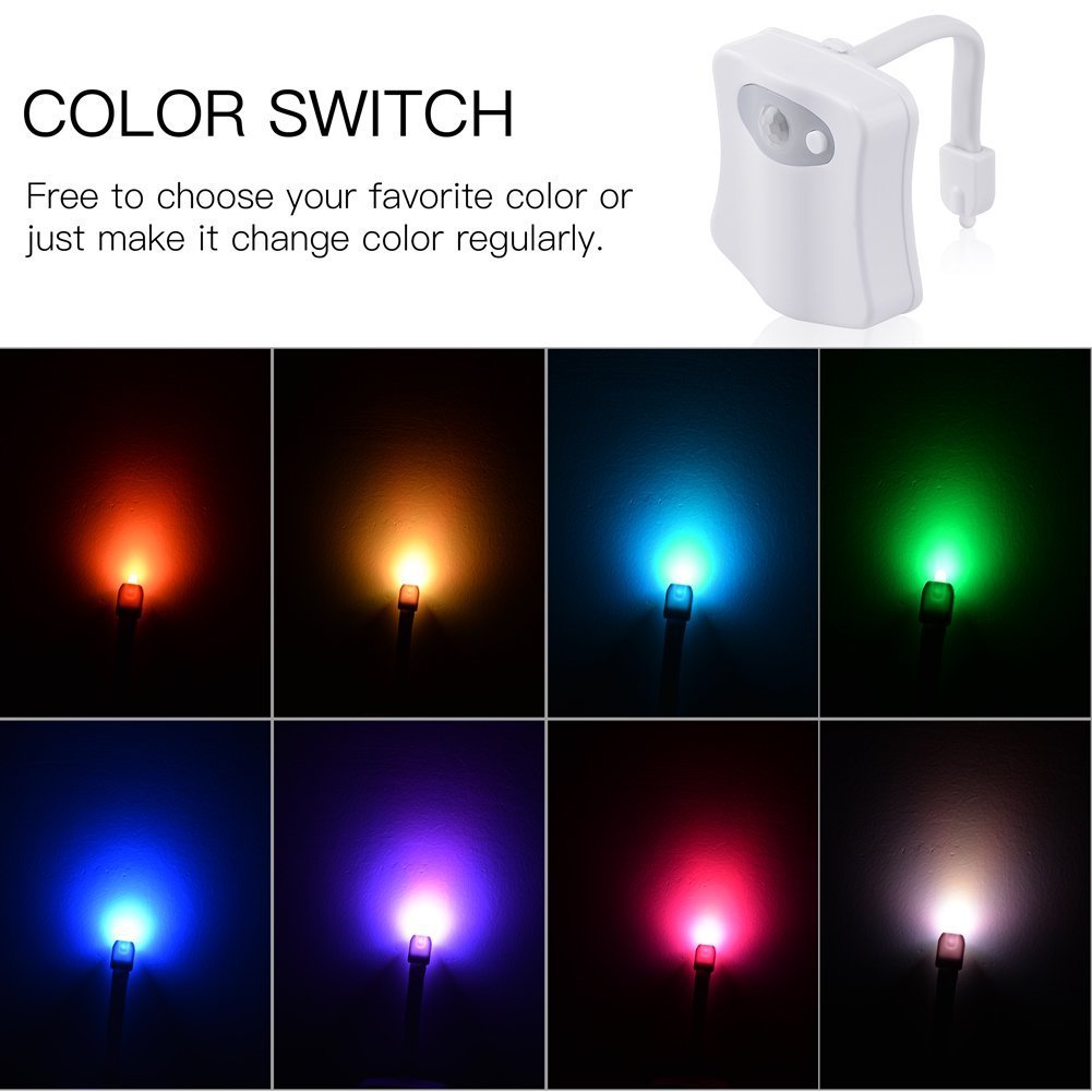 ZEZHOU flexible-arm toilet light installs in seconds with a secure fit.