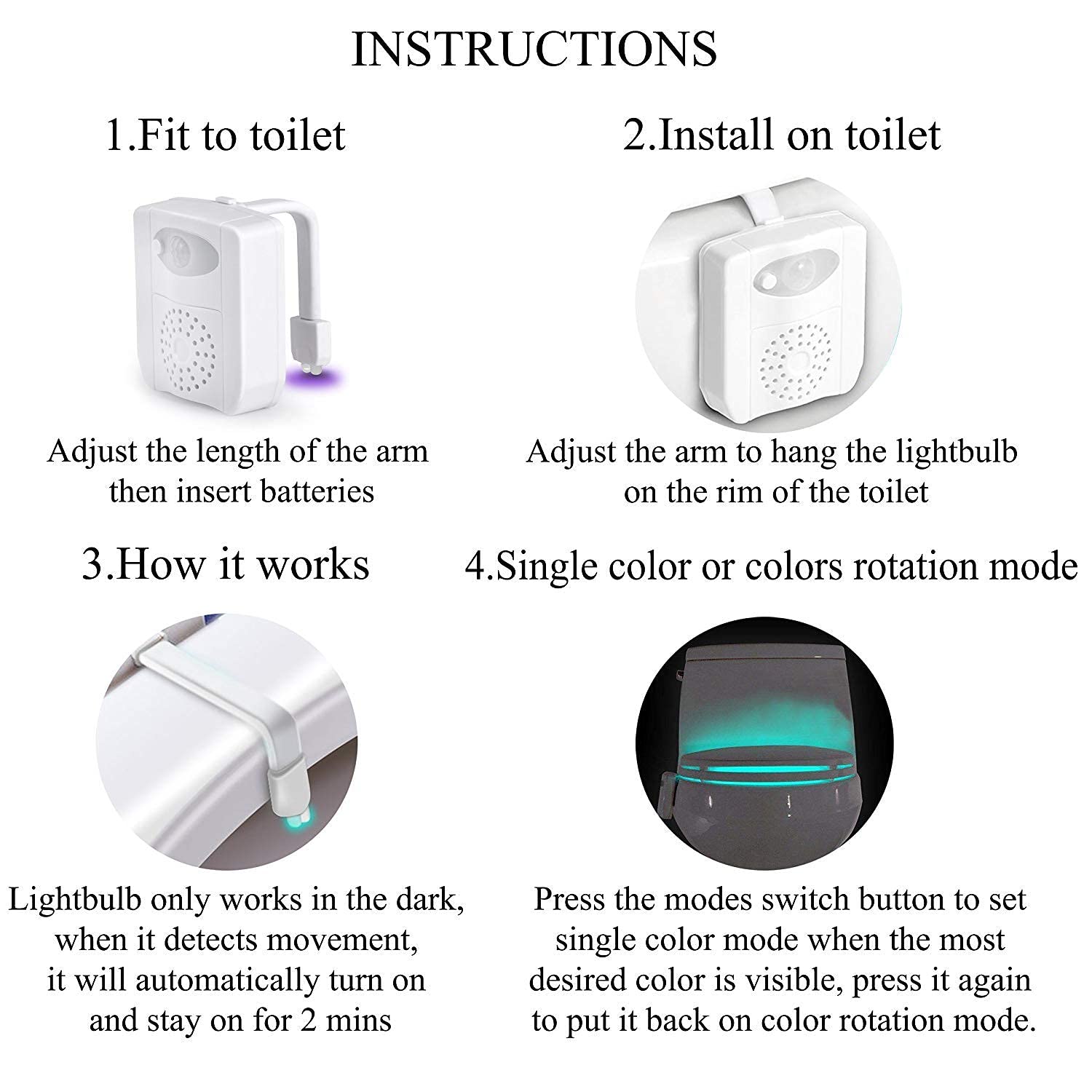 ZEZHOU toilet light makes a playful gift for dads, teens, and kids.
