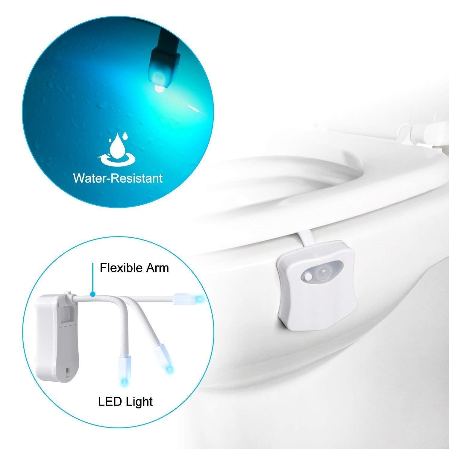ZEZHOU eight-color rotation brightens baths and daily routines with rainbow ambience.