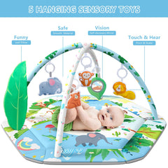 ZFDEBY play mat with detachable toys for grasping practice