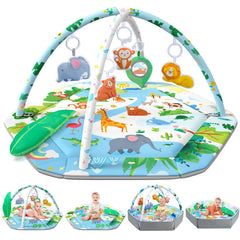 ZFDEBY baby gym play mat with forest pattern sparks visual exploration