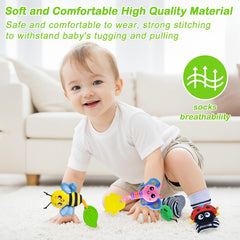 ZGLYMUS foot finders engage tiny feet, supporting early motor exploration and hand-eye coordination