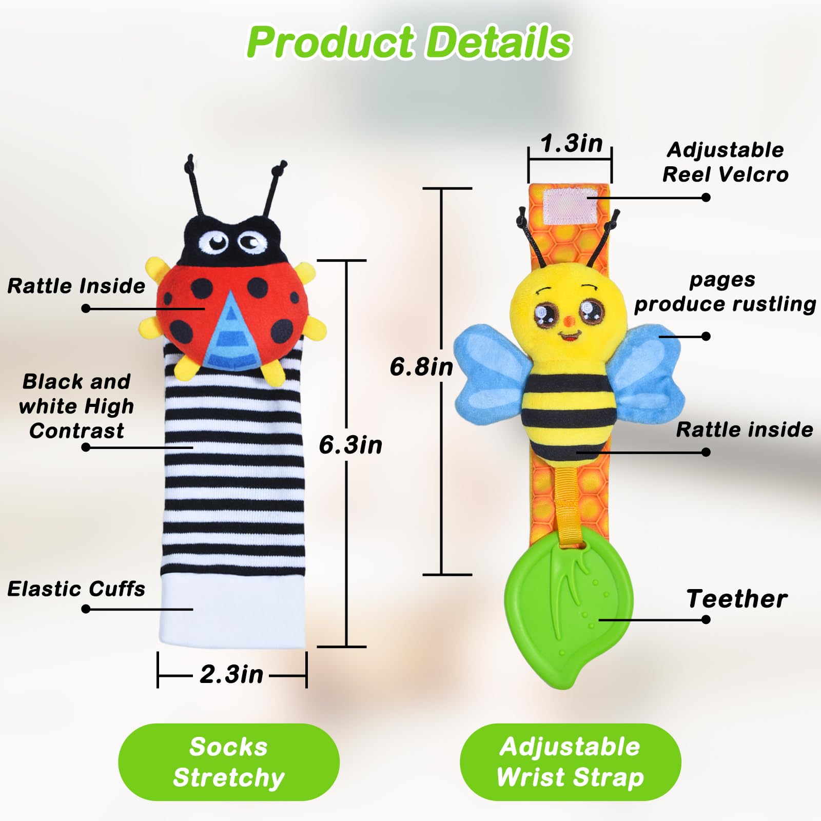 ZGLYMUS soft, non-toxic materials ensure gentle touch and durable use